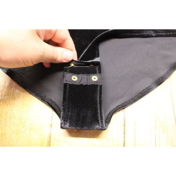 J Crew Mercantile long sleeve bodysuit velour L - Picture 7 of 8